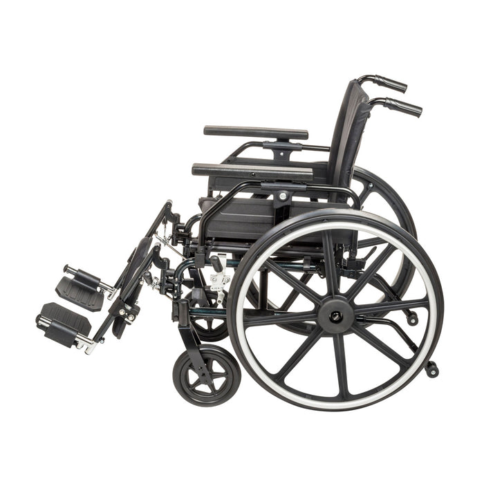 Drive Medical Viper Plus GT Wheelchair with Universal Armrests — PLA416FBUARAD-ELR