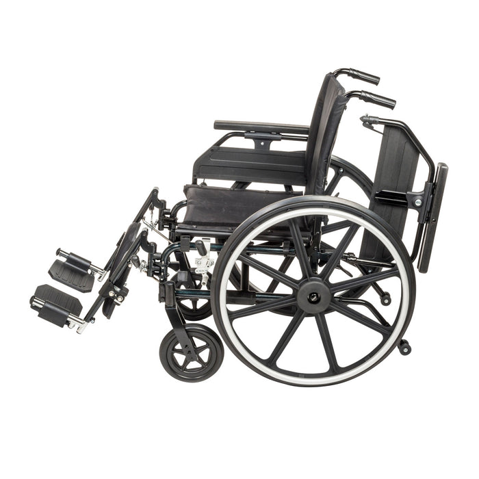 Drive Medical Viper Plus GT Wheelchair with Universal Armrests — PLA416FBUARAD-ELR