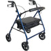 Drive Medical Bariatric Rollator with 8-inch Wheels, — RLAB8BL