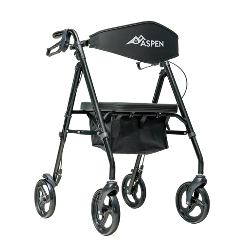 Drive Medical ASPEN ROLLATOR, BLACK — RLAH08BK