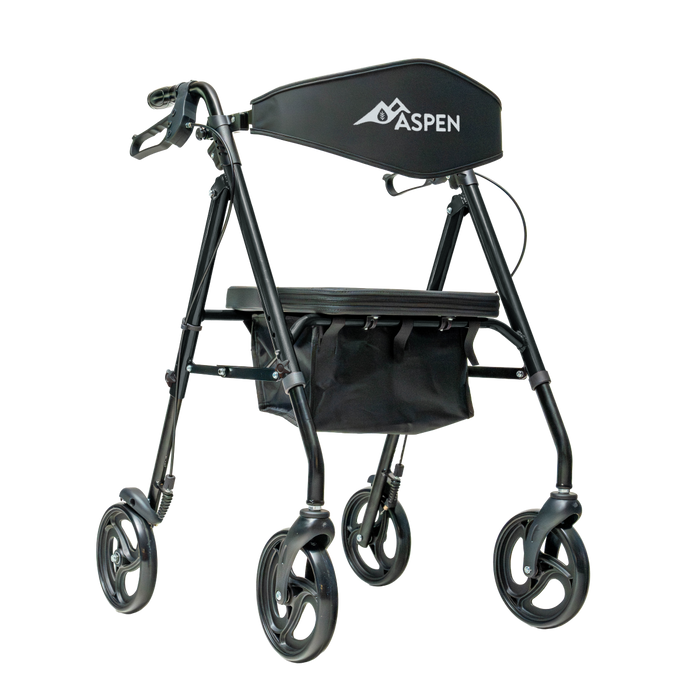 Drive Medical ASPEN ROLLATOR, BLACK — RLAH08BK