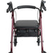 Drive Medical ProBasics Junior Rollator with 6-inch Wheels, Burgundy, — RLAJ6BG