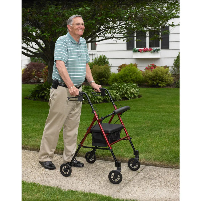 Drive Medical Adjustable Height Rollator, 6 — RTL10261RD