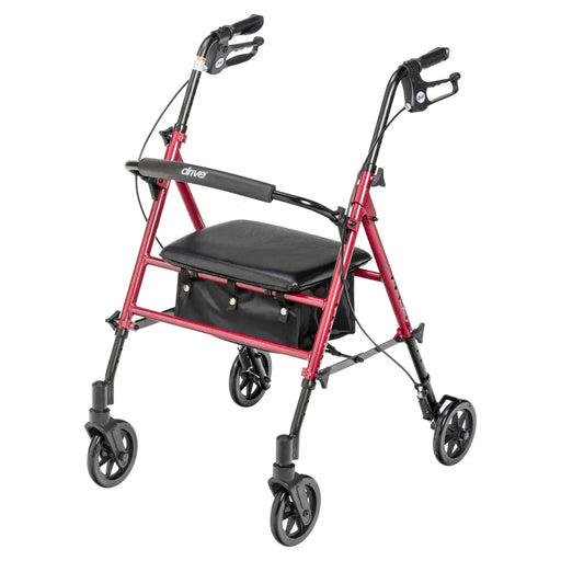 Drive Medical Adjustable Height Rollator, 6 — RTL10261RD