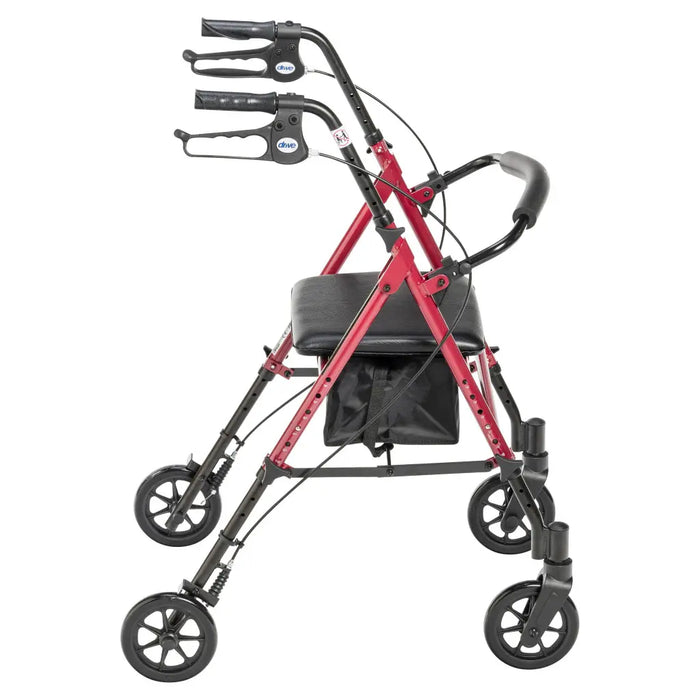 Drive Medical Adjustable Height Rollator, 6 — RTL10261RD