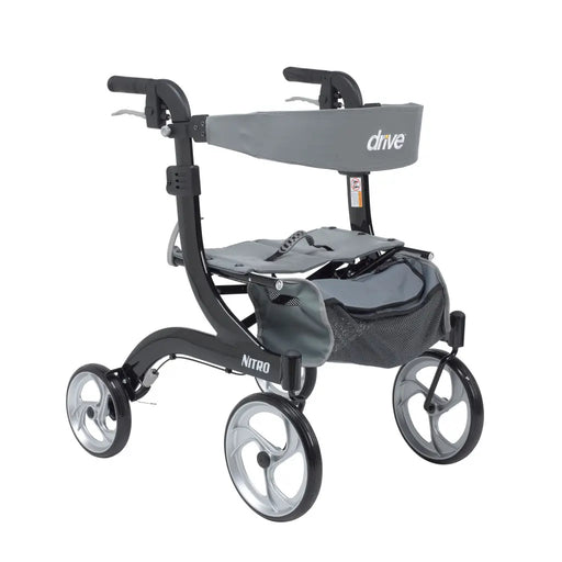 Drive Medical Nitro Aluminum Rollator, 10 — RTL10266BK