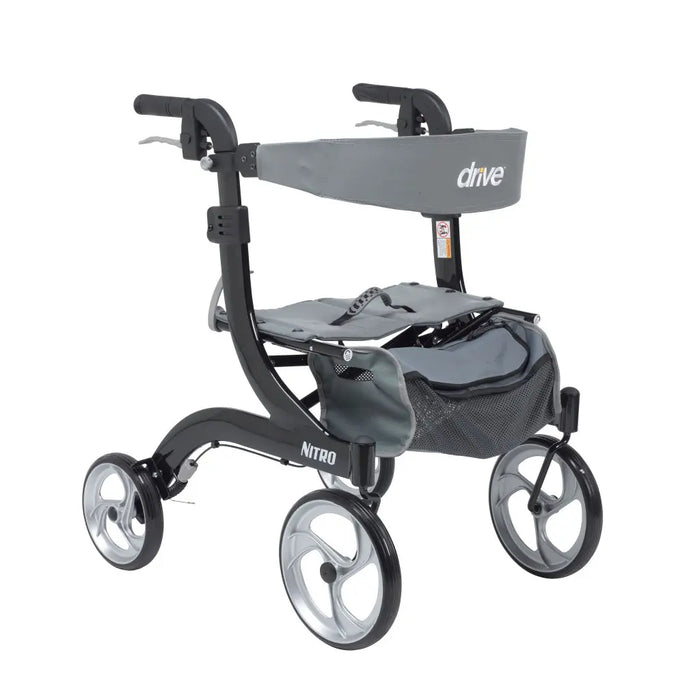 Drive Medical Nitro Aluminum Rollator, 10 — RTL10266BK