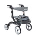 Drive Medical Nitro Aluminum Rollator, Hemi Height, 10 — RTL10266BK-H