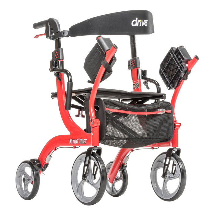 Drive Medical Nitro® Duet Rollator and Transport Chair — RTL10266DT