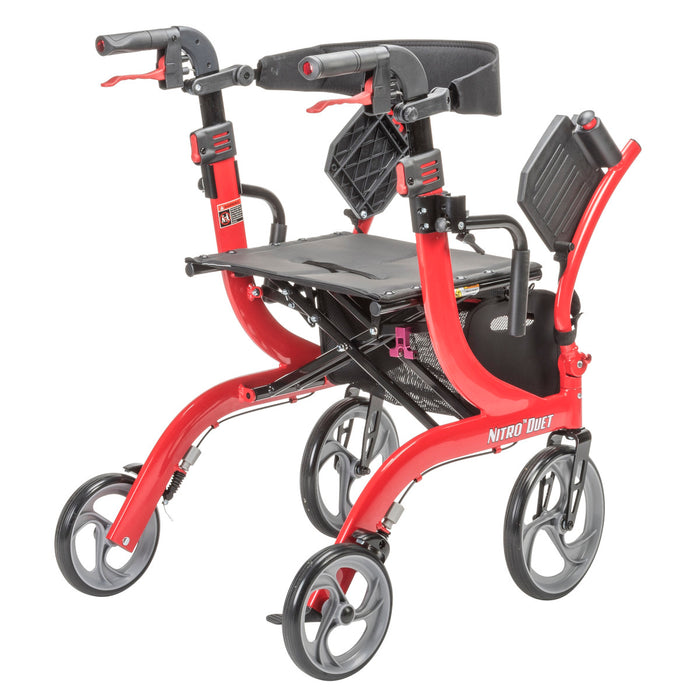 Drive Medical Nitro® Duet Rollator and Transport Chair — RTL10266DT