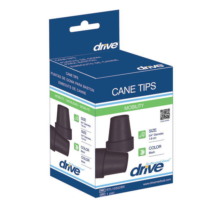 Drive Medical Cane Tip (¾ — RTL10322BKB