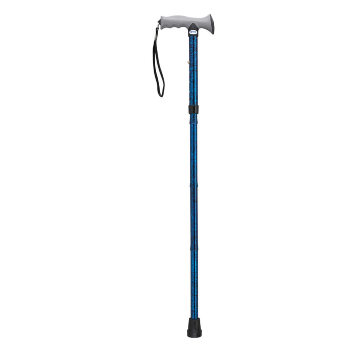 Drive Medical Aluminum Folding Canes with Gel Grip, Height Adjustable — RTL10370BC
