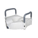 Drive Medical 2-in-1 Locking Raised Toilet Seat with Tool-free Removable Arms — RTL12027RA