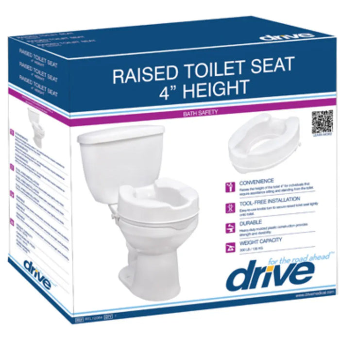 Drive Medical Raised Toilet Seat with/without Lid — RTL12064