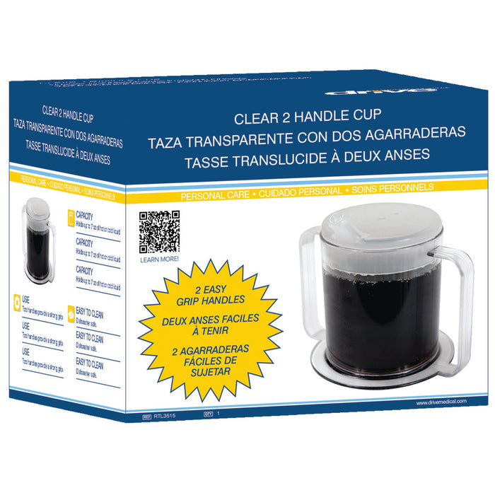 Drive Medical Clear 2-Handle Cup — RTL3515