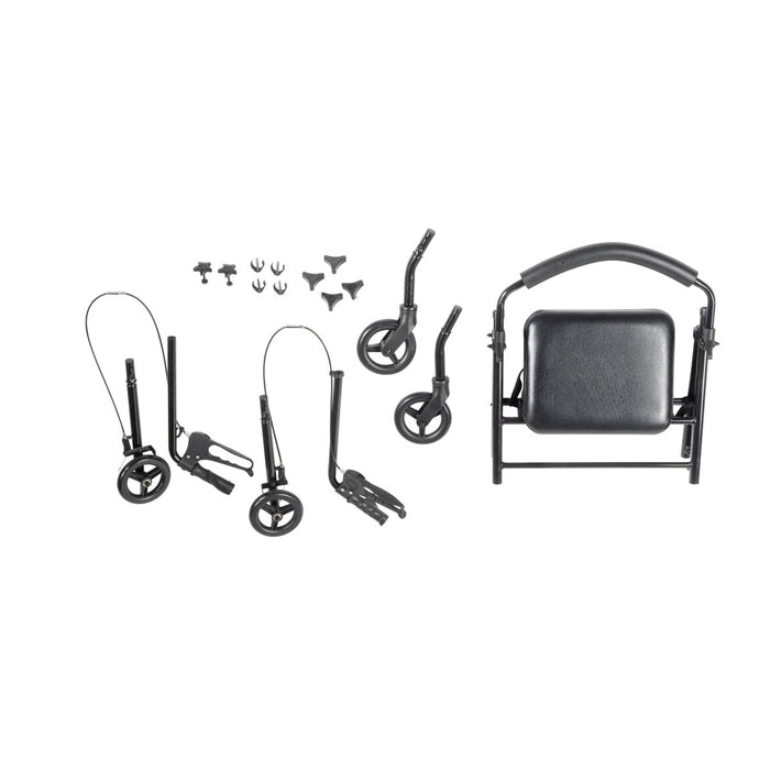 Drive Medical Travel Rollator, Black — RTL800KD-BK