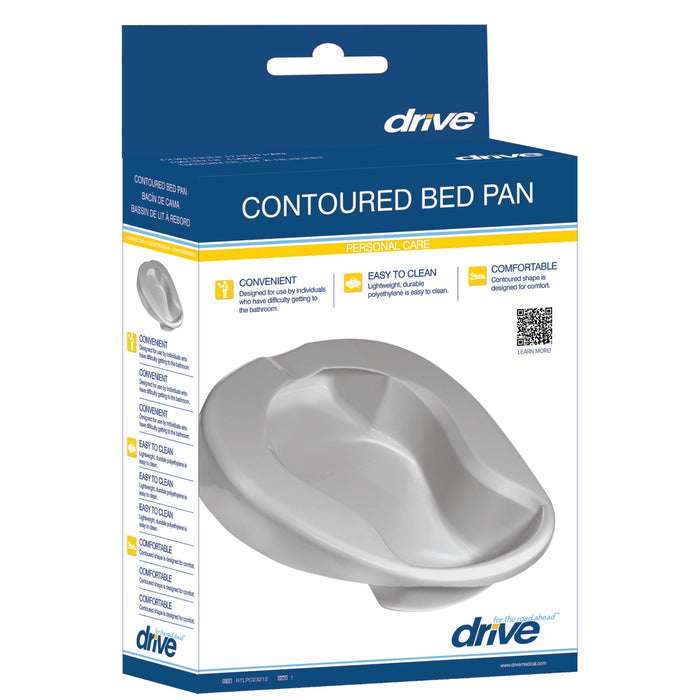 Drive Medical Contoured Bed Pan — RTLPC23212