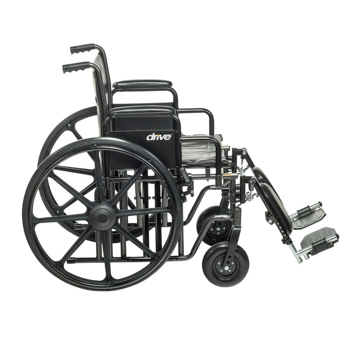 Drive Medical Bariatric Sentra EC Heavy-Duty Wheelchair — STD20ECDDAHD-ELR