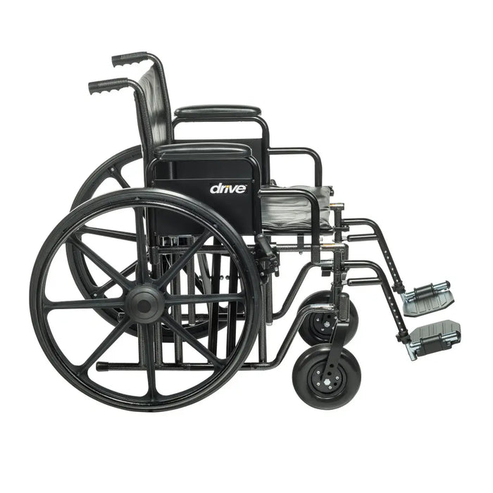 Drive Medical Bariatric Sentra EC Heavy-Duty Wheelchair — STD20ECDDAHD-SF