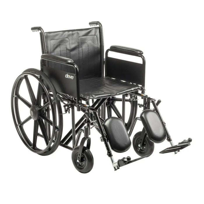 Drive Medical Bariatric Sentra EC Heavy-Duty Wheelchair — STD20ECDFAHD-ELR