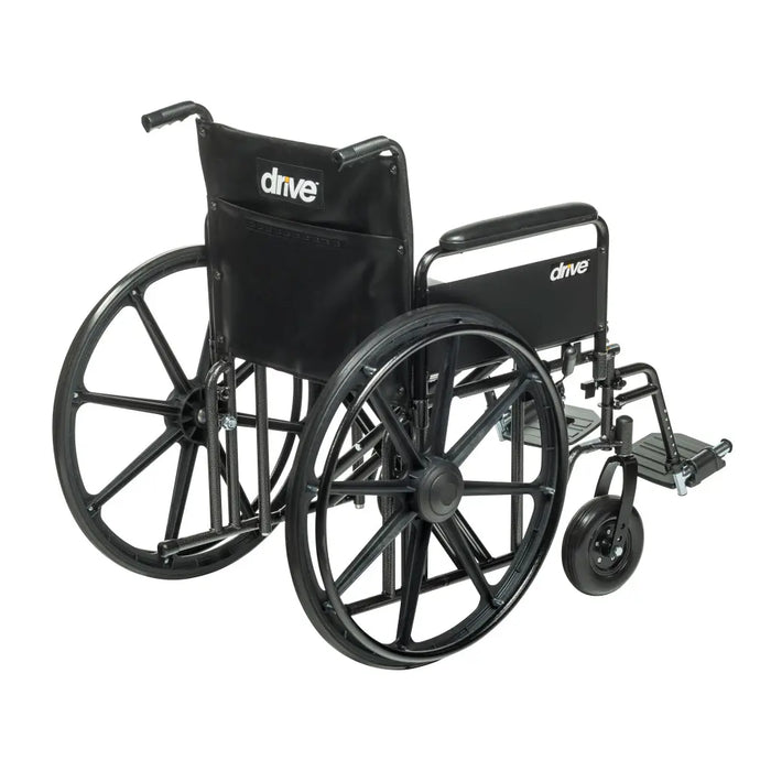 Drive Medical Bariatric Sentra EC Heavy-Duty Wheelchair — STD20ECDFAHD-SF