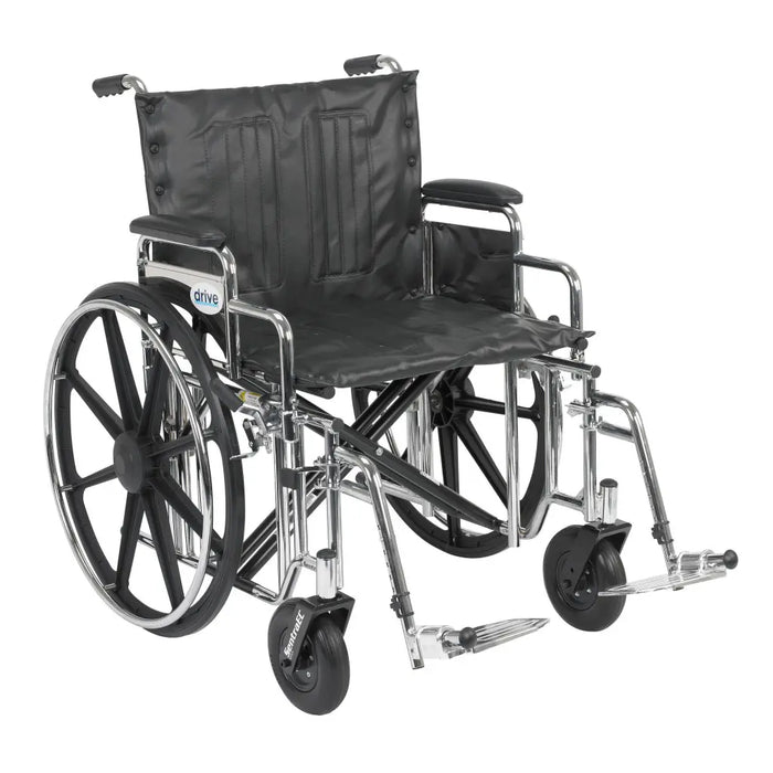 Drive Medical Bariatric Sentra Extra-Heavy-Duty Wheelchair — STD22DDA-SF