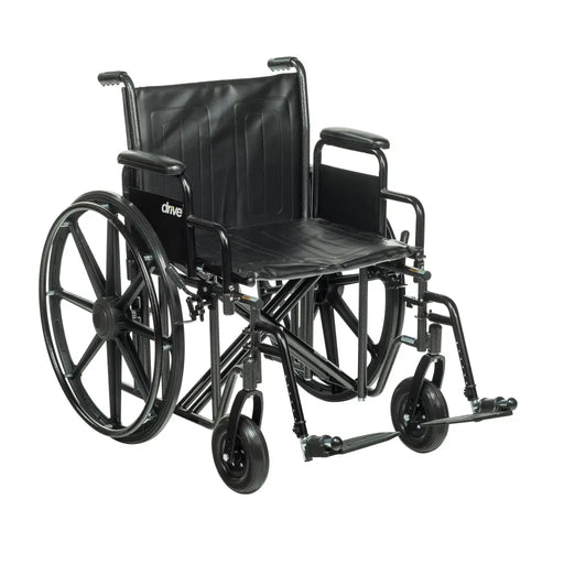 Drive Medical Bariatric Sentra EC Heavy-Duty Wheelchair — STD22ECDDA-SF