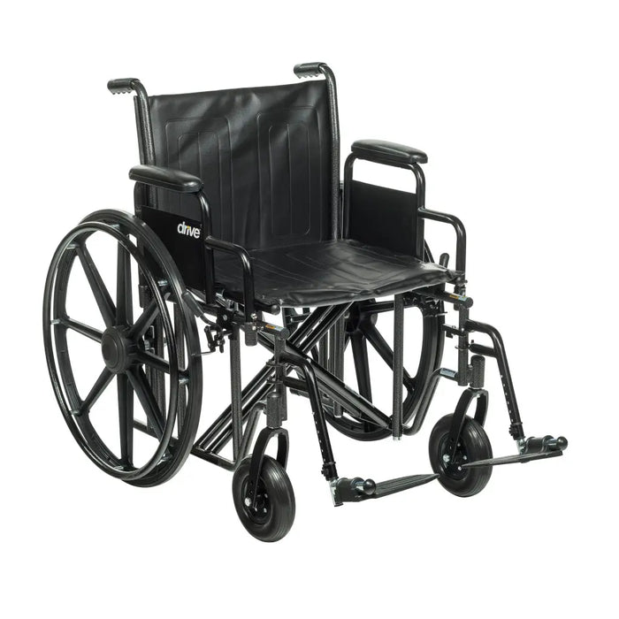 Drive Medical Bariatric Sentra EC Heavy-Duty Wheelchair — STD22ECDDA-SF