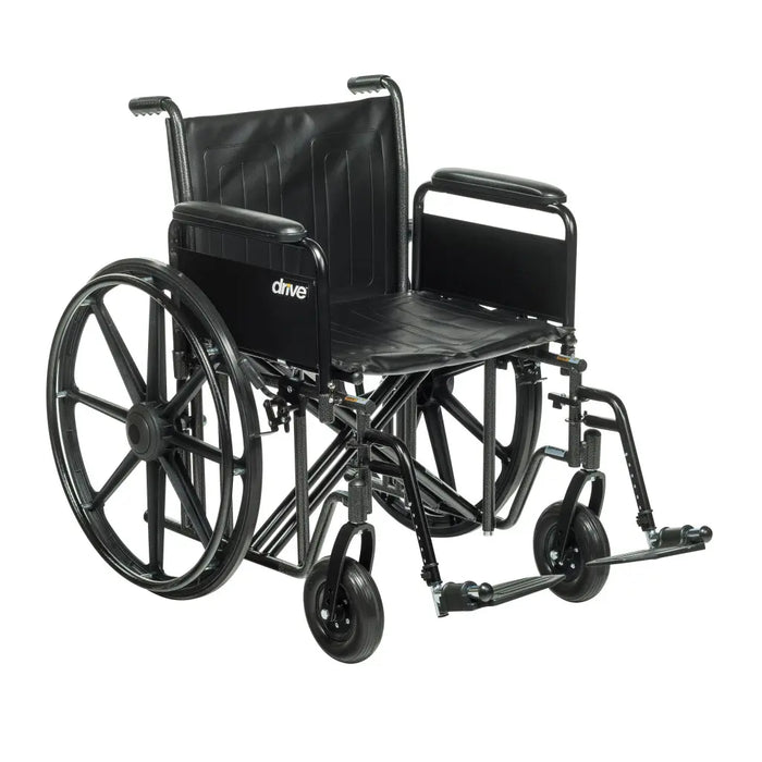 Drive Medical Bariatric Sentra EC Heavy-Duty Wheelchair — STD22ECDFA-SF