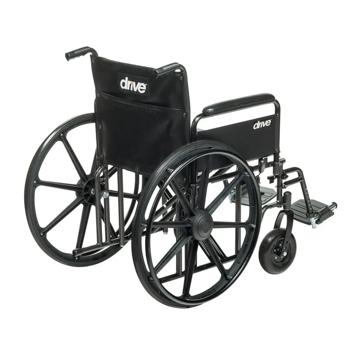 Drive Medical Bariatric Sentra EC Heavy-Duty Wheelchair — STD22ECDFA-SF