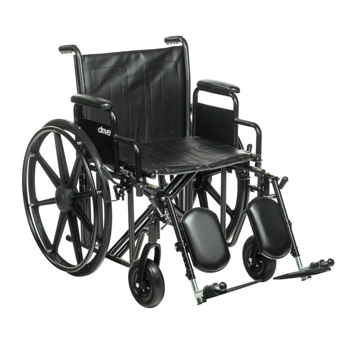 Drive Medical Bariatric Sentra EC Heavy-Duty Wheelchair — STD24ECDDA-ELR