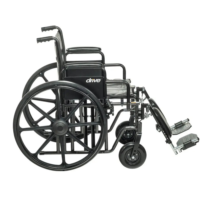 Drive Medical Bariatric Sentra EC Heavy-Duty Wheelchair — STD24ECDDA-ELR