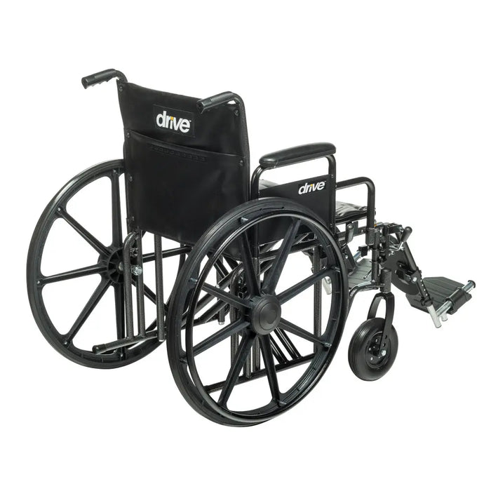 Drive Medical Bariatric Sentra EC Heavy-Duty Wheelchair — STD24ECDDA-ELR
