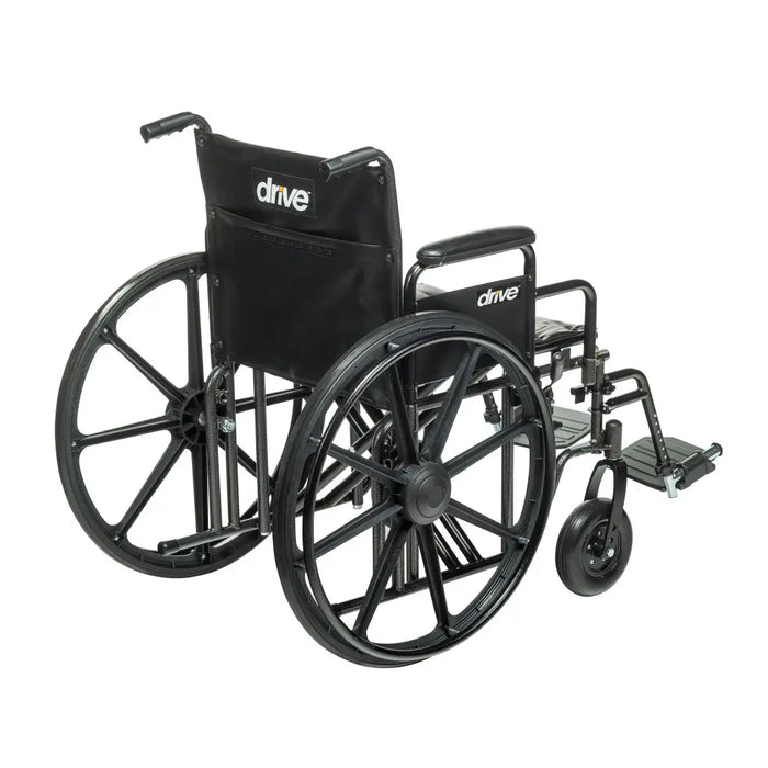 Drive Medical Bariatric Sentra EC Heavy-Duty Wheelchair — STD24ECDDA-SF
