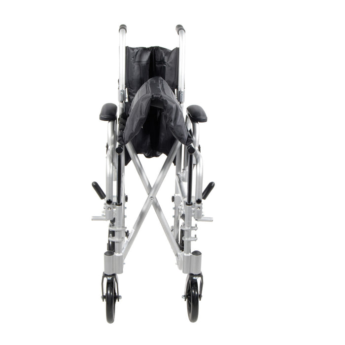 Drive Medical Poly-Fly High Strength, Lightweight Wheelchair/Flyweight Transport Chair Combo — TR18