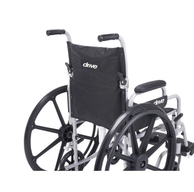 Drive Medical Poly-Fly High Strength, Lightweight Wheelchair/Flyweight Transport Chair Combo — TR20