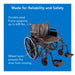 Drive Medical ProBasics Heavy Duty K0007 Wheelchair, 28 — WC72820DS