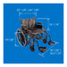 Drive Medical ProBasics Heavy Duty K0007 Wheelchair, 28 — WC72820DS