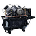 Tech West manufacturer product family image: Elite Series oilless dental air compressor dual head top view with tank and control panel