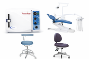 New Dental Chair Package (#1) W/Dr & Asst Stools AD802566 - Dentamed USA