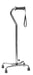 Silver Collection Low Profile Quad Canes - Ortho-Ease® Grip