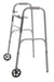 Two Button Folding Walker with 5" Wheels