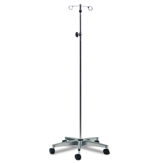 Clinton Industries IV-35 5-Leg, 2-Hook IV Pole