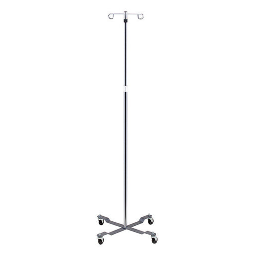 Clinton Industries IV-40 Economy 4-Leg, 2-Hook IV Pole