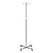 Clinton Industries IV-40 Economy 4-Leg, 2-Hook IV Pole