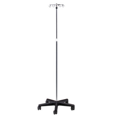 Clinton Industries IV-474 Economy 5-Leg, 4-Hook IV Pole