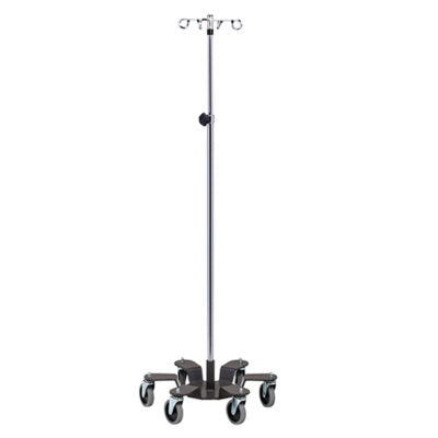 Clinton Industries IV-604 Six-Leg, 4-Hook, Heavy Base Infusion Pump Stand