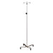 Clinton Industries Stainless Steel IV Pole with 2-Hook Top - IVS-312