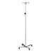 Clinton Industries IVS-314 Stainless Steel IV Pole with 4-Hook Top