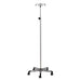 Clinton Industries IVS-354 Stainless Steel, Five-Leg, 4-Hook IV Pole